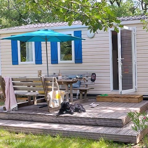 MOBILHOME 6 personnes - Standard 29m² (3ch - 6pers.) + Terrasse + TV + clim