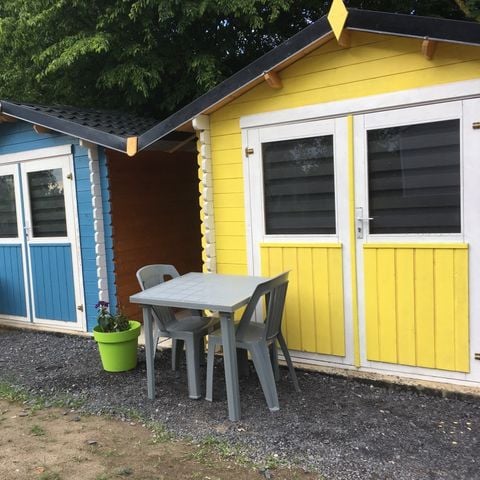 CHALET 2 personnes - randonneur Bleu 1 lit double