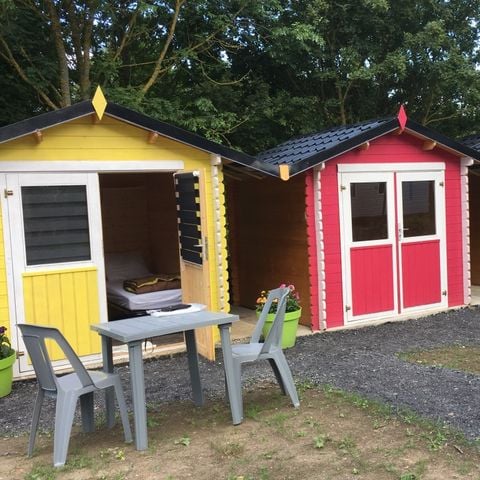 Chalet 2 personen - Rose hiker 2 eenpersoonsbedden