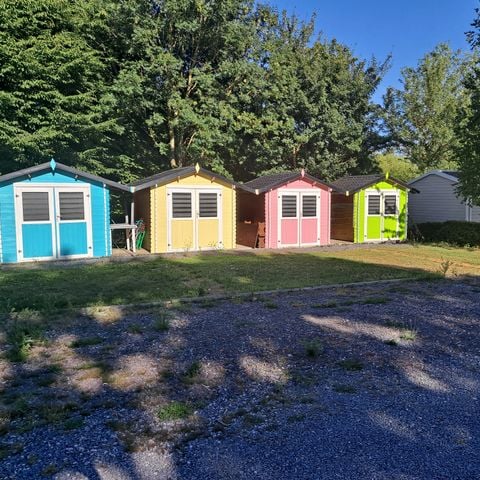 CHALET 2 personnes - randonneur Jaune 2 lits simple