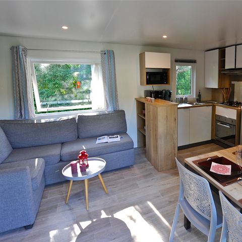 Mobilheim 8 personen - 3 Schlafzimmer - PREMIUM - 2 Bäder - 36 und 40 m² - 1 Zimmer