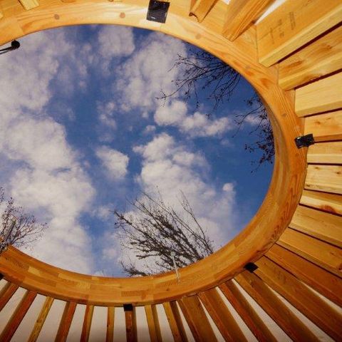 Accommodation 2 persons - Modern 2-person yurt included, 4-person yurt available at extra cost from the campsite