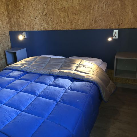Chalet 6 personen - Chalet PMR supérieur (Person mit eingeschränkter Mobilität) 39m²-2 Zimmer/überdachte Terrasse 6 Pers.