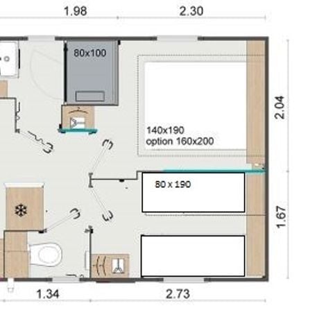 Mobilhome 2 personnes - Vénus Prix