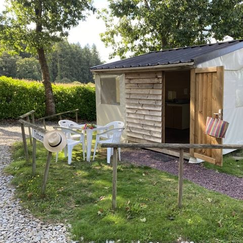 Glampingtent 4 personen - Tithome - 2 slaapkamers - 21 m² Prijs voor 2 personen