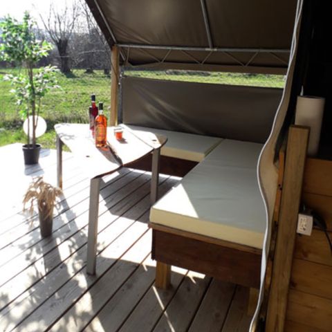 LODGE 5 Personen - Ecolodge-Zelt Toile de Savel 2 Zimmer