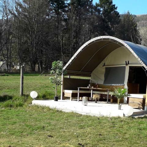 LODGE 5 Personen - Ecolodge-Zelt Toile de Savel 2 Zimmer