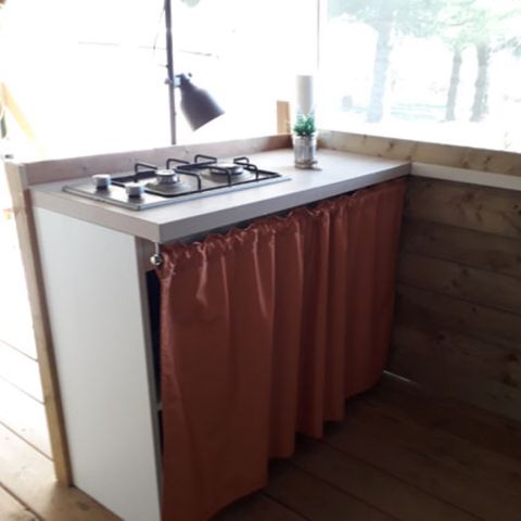 LODGE 5 Personen - Ecolodge-Zelt Toile de Savel 2 Zimmer