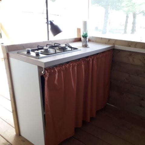 LODGE 5 personnes - Tente écolodge Toile de Savel 2 chambres