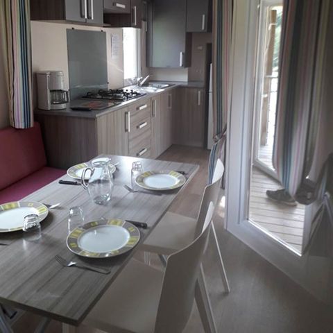 Mobilheim 4 Personen - Mobilheim 2 Zimmer - integrierte Terrasse