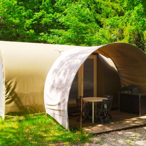 Glampingtent 4 personen - Coco Sweet (geen sanitair, 2 kamers)