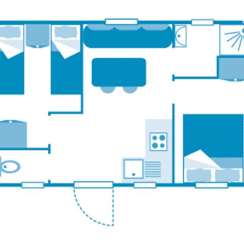 CASA MOBILE 4 persone - Cottage 4p 2ch aircon ** (in francese)
