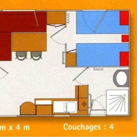 MOBILHOME 4 personas - COLORADO