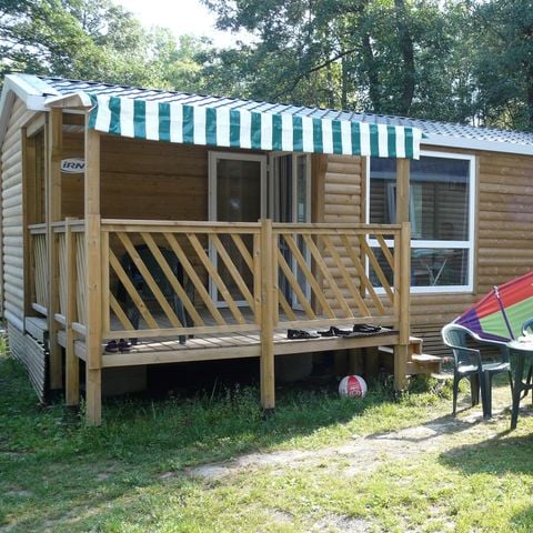 Mobile home 6 persons - Riviera Comfort Mobile Home 32m² – 3 bedrooms + 15m² semi-covered terrace + TV – sleeps 5/6