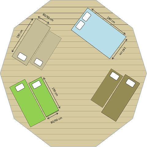 Accommodation 8 persons - Saturday tepee (without sanitary facilities)