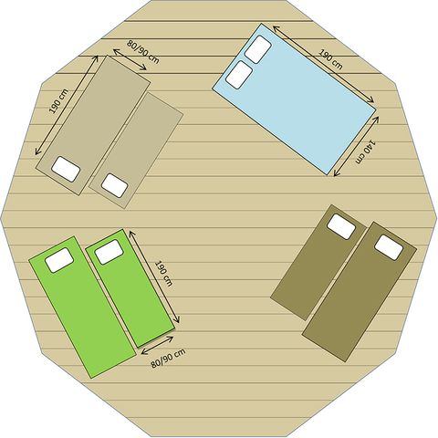 ALOJAMIENTO INUSUAL 8 personas - Tipi de sábado (sin instalaciones sanitarias)