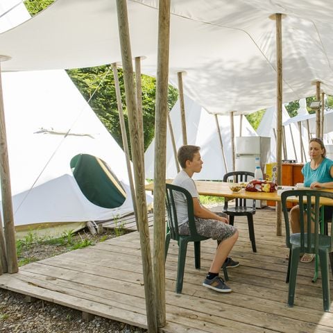 UNIEKE ACCOMMODATIE 8 personen - Zaterdagse tipi (zonder sanitair)