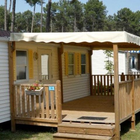 Mobilheim 4 Personen - 2 Schlafzimmer mit Fernseher und Klimaanlage