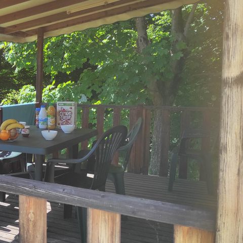 Mobilheim 5 personen - Mobilheim 25 m2 / 2Schlafzimmer - Überdachte Terrasse TV 5 pers.