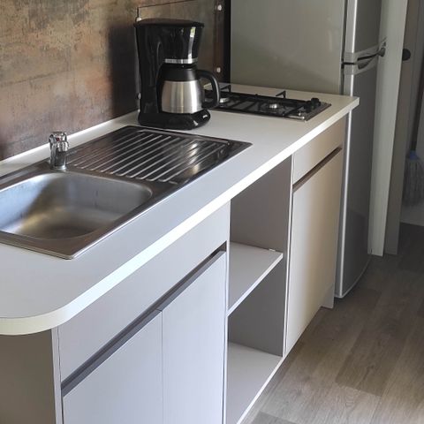Mobilheim 5 personen - Mobilheim 25 m2 / 2Schlafzimmer - Überdachte Terrasse TV 5 pers.