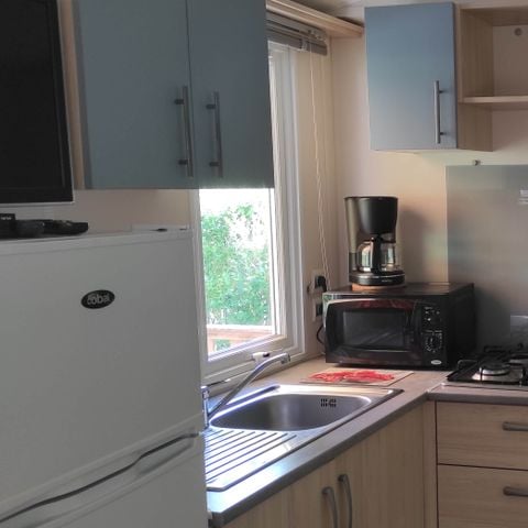MOBILHOME 6 personnes - 31 m² / 3 chambres - Terrasse semi-couverte + TV + climatisation