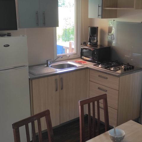 Stacaravan 6 personen - Stacaravan 31 m² / 3 slaapkamers + TV + airconditioning 6 pers