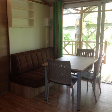 Chalet 6 personen - Chalet 32 m² / 3 Zimmer - Überdachte Terrasse 12 m² TV 6 pers.