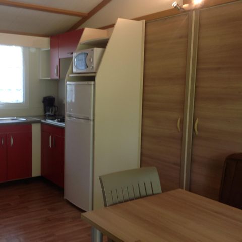 Chalet 6 personen - Chalet 32 m² / 3 Zimmer - Überdachte Terrasse 12 m² TV 6 pers.