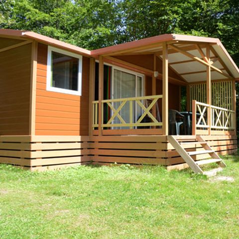 Chalet 6 personen - Chalet mit Klimaanlage / 32m2 / 3 Zimmer / TV / Überdachte Terrasse 12 m²