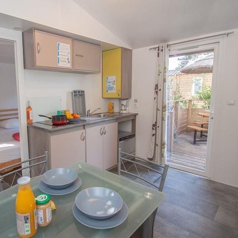 Mobile home 4 persons - Mobile-home Provence Sérénité 25 m² - Private Jacuzzi - 3 rooms - 2 bedrooms - Air-conditioning