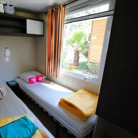 Stacaravan 4 personen - Stacaravan Marina Sérénité 22 m² - 3 kamers - 2 slaapkamers - Airconditioning