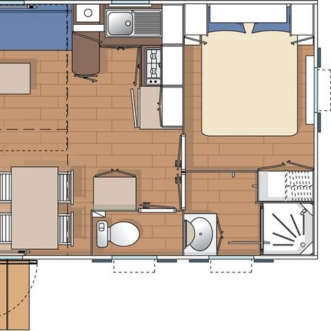 CASA MOBILE 4 persone - Casa mobile Azur 24 m² - 3 locali - 2 camere da letto