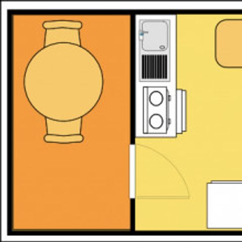 STUDIO 2 personnes - Studio Mini sans sanitaire