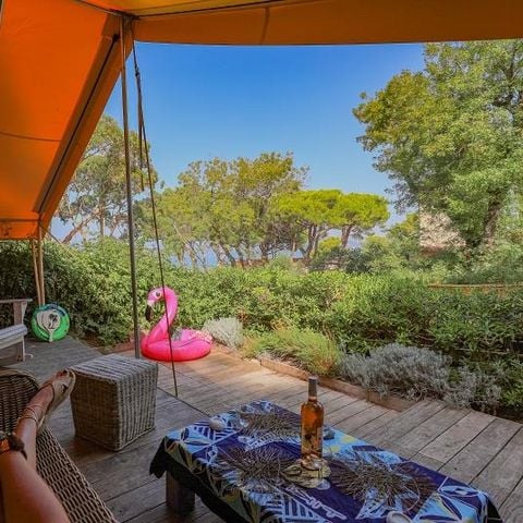 TENDA IN TELA E LEGNO 4 persone - Tenda Lodge - senza servizi igienici