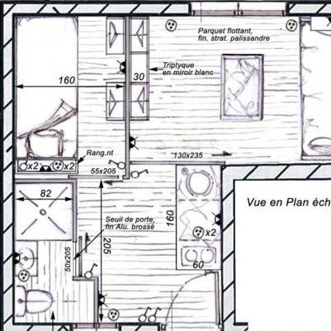 Studio 4 personen - Studio cabine Mimosas Sérénité 18 m² - 2 kamers - 1 slaapkamer - Airconditioning