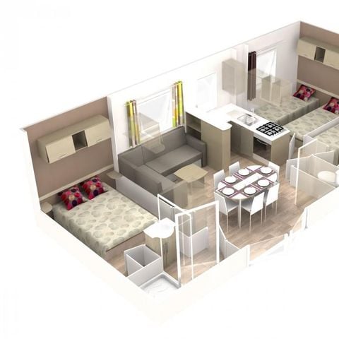 BUNGALOW 6 personnes - 3 chambres