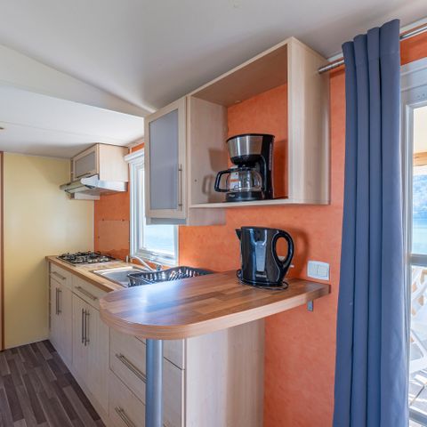 Stacaravan 4 personen - Klassiek 2 slaapkamers met uitzicht op het meer