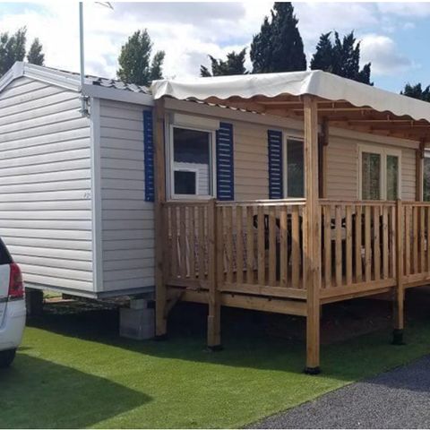 Stacaravan 7 personen - Trigano OR9 3 slaapkamers met terras