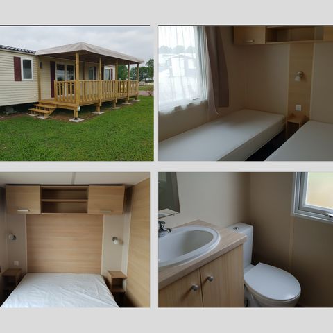 MOBILHOME 7 personnes - Trigano OR9 3 chambres avec terrasse