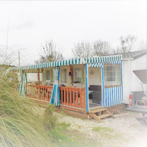 Mobilheim 5 Personen - Voll ausgestattet - mit überdachter Terrasse