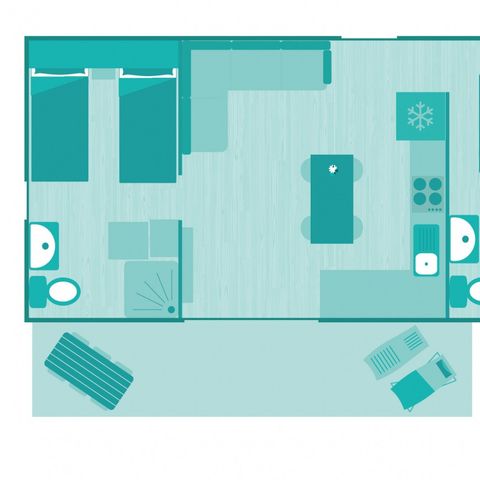 BUNGALOW 4 personnes - NEW VALLEY