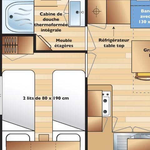 CASA MOBILE 4 persone - Casa mobile "Classic" - 4 posti letto + 1