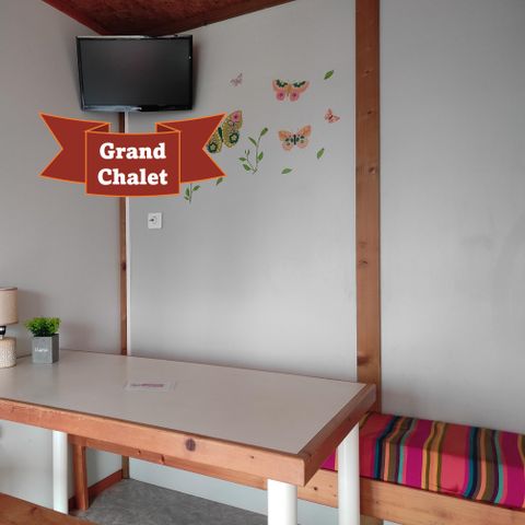 Chalet 6 personen - Houten 28m² met uitzicht op het meer