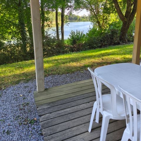 CHALET 6 personas - Chalet familiar de madera 28m² capacidad 4/5 con vistas al lago