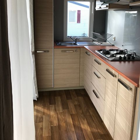 MOBILHOME 4 personas - FAMILIA - 30m² - 2 habitaciones + terraza