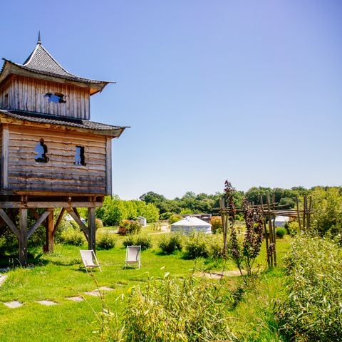 Hébergement 2 personnes - Cabane - Temple perché avec spa