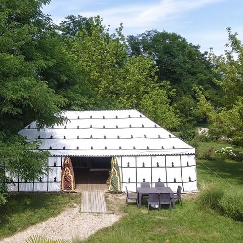 Tente en toile et en bois 2 personnes - Tente Caïdale