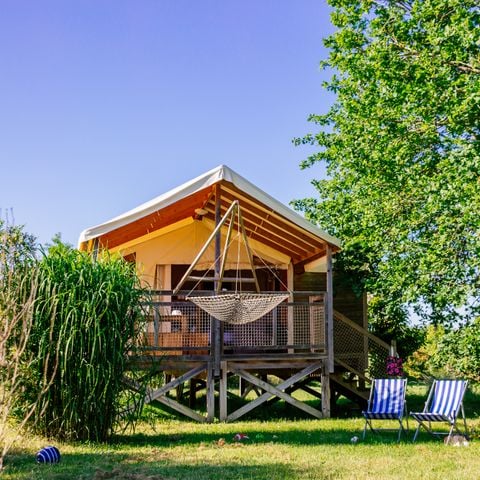Tente en toile et en bois 2 personnes - Tente Safari