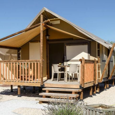CANVAS AND WOOD TENT 6 people - Maasai type 2