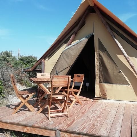 TENTE TOILE ET BOIS 4 personnes - TENTE VENDREDI